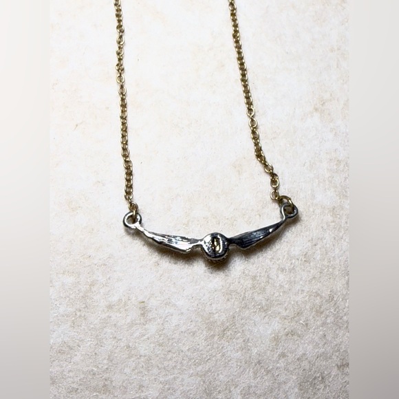 Harry Potter Warner Bros Universal Golden Snitch Silver and Gold Color Necklace - Picture 7 of 7